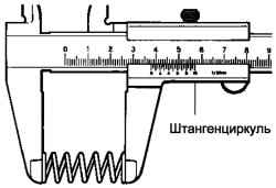 Измерение длины пружины клапана