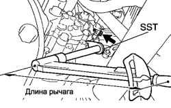 Подсоединение подающей трубку насоса гидроусилителя