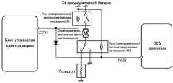 Схема подключения на моделях с кондиционером