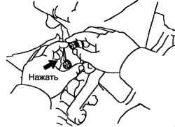 Снятие натяжителя №1