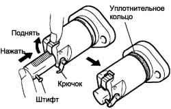 Крючок крепления плунжера