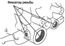 Места нанесения фиксирующей смазки