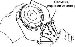 Снятие компрессионных колец