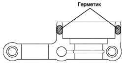 Места нанесения герметика