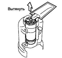 Извлечение топливного насоса