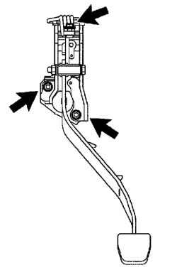 Крепление кронштейна педали сцепления